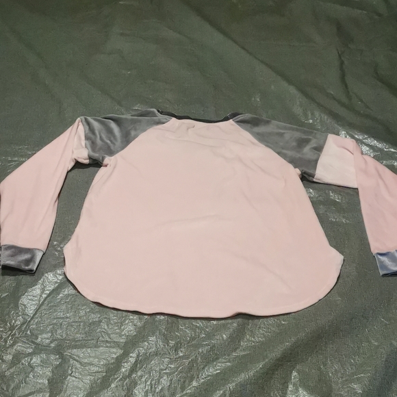 Kensie Medium PJ Set Long sleeved top pant bottoms Pink Grey Gray Pajama Pajamas - Picture 16 of 16